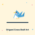 Origami Crane Shelf Art by Dorigami