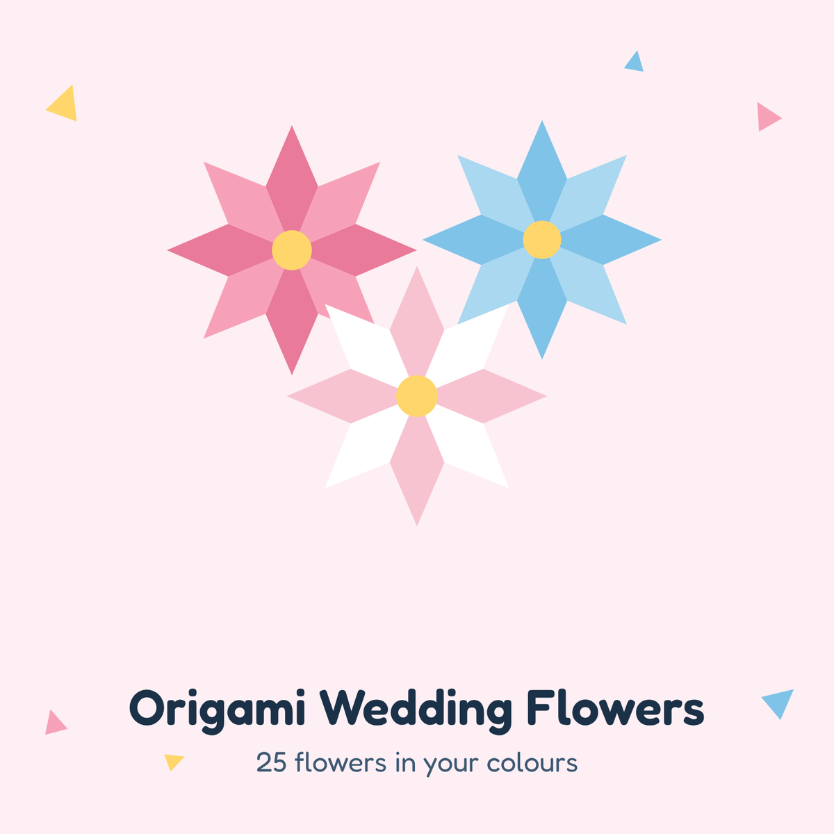 Origami Flowers for Weddings (25) by Dorigami